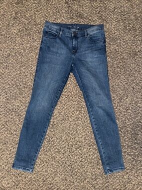 Mott & Bow Women's Skinny Jeans in Medium Blue Wash